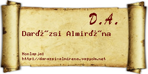 Darázsi Almiréna névjegykártya